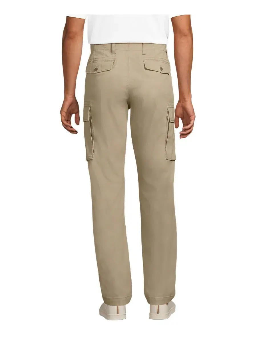 Мужские брюки-карго Knockabout Easy Classic Fit Lands' End — изображение 2 из 2, бежевый