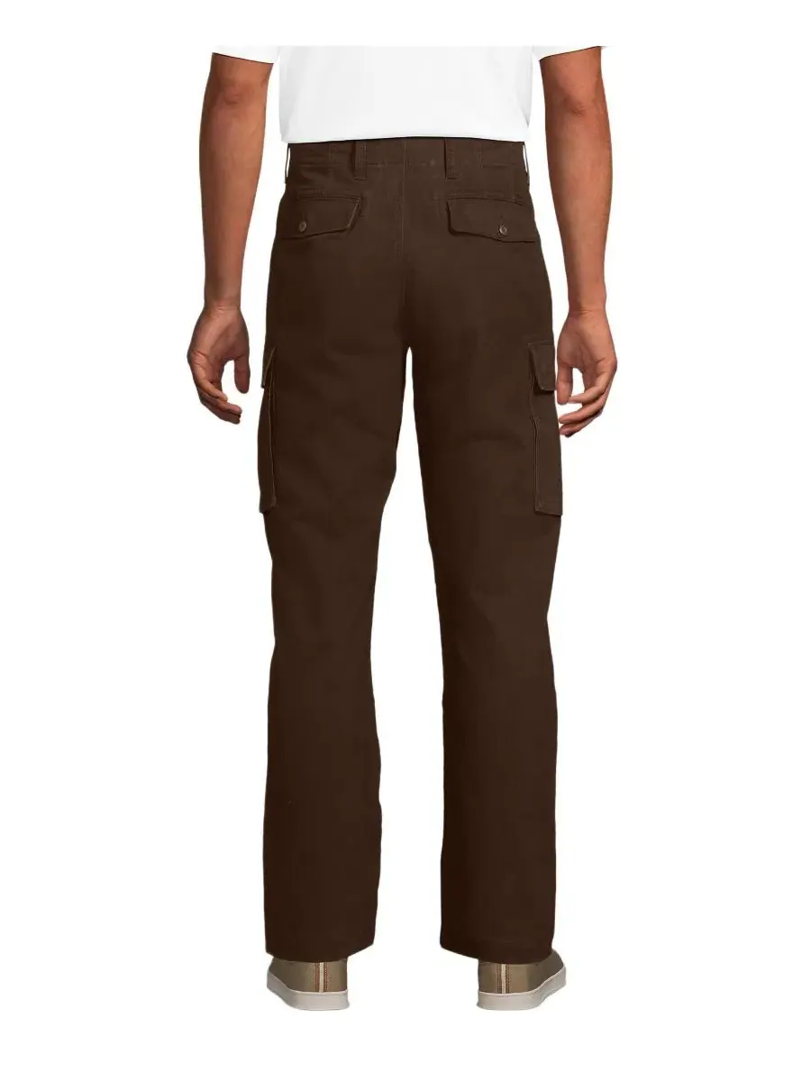 Мужские брюки-карго Knockabout Easy Classic Fit Lands' End — изображение 2 из 2, коричневый