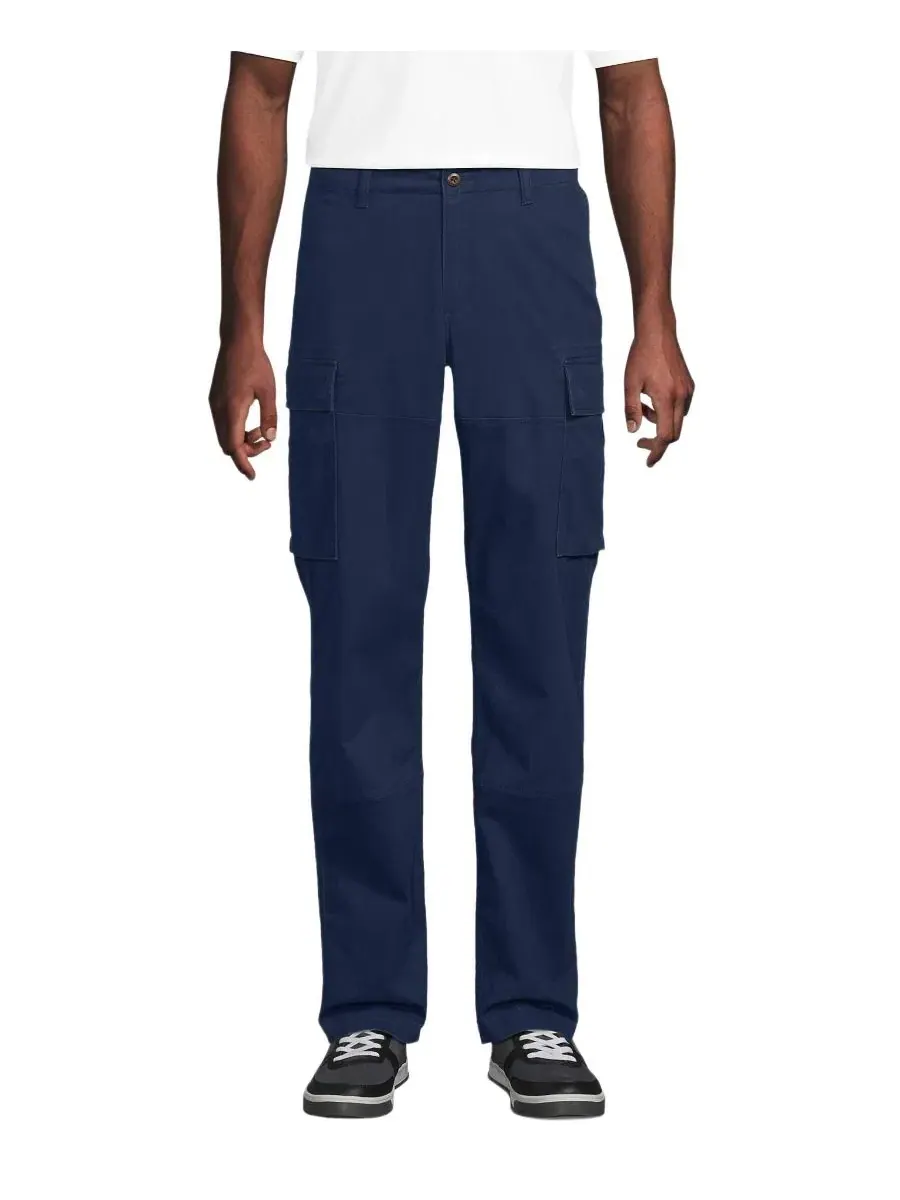 Мужские брюки-карго Knockabout Easy Classic Fit Lands' End — изображение 1 из 2, темно-синий