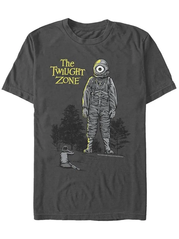 Мужская футболка Twilight Zone CBS Look Up At Laser Eye с короткими рукавами Fifth Sun — изображение 1 из 1, темно-серый