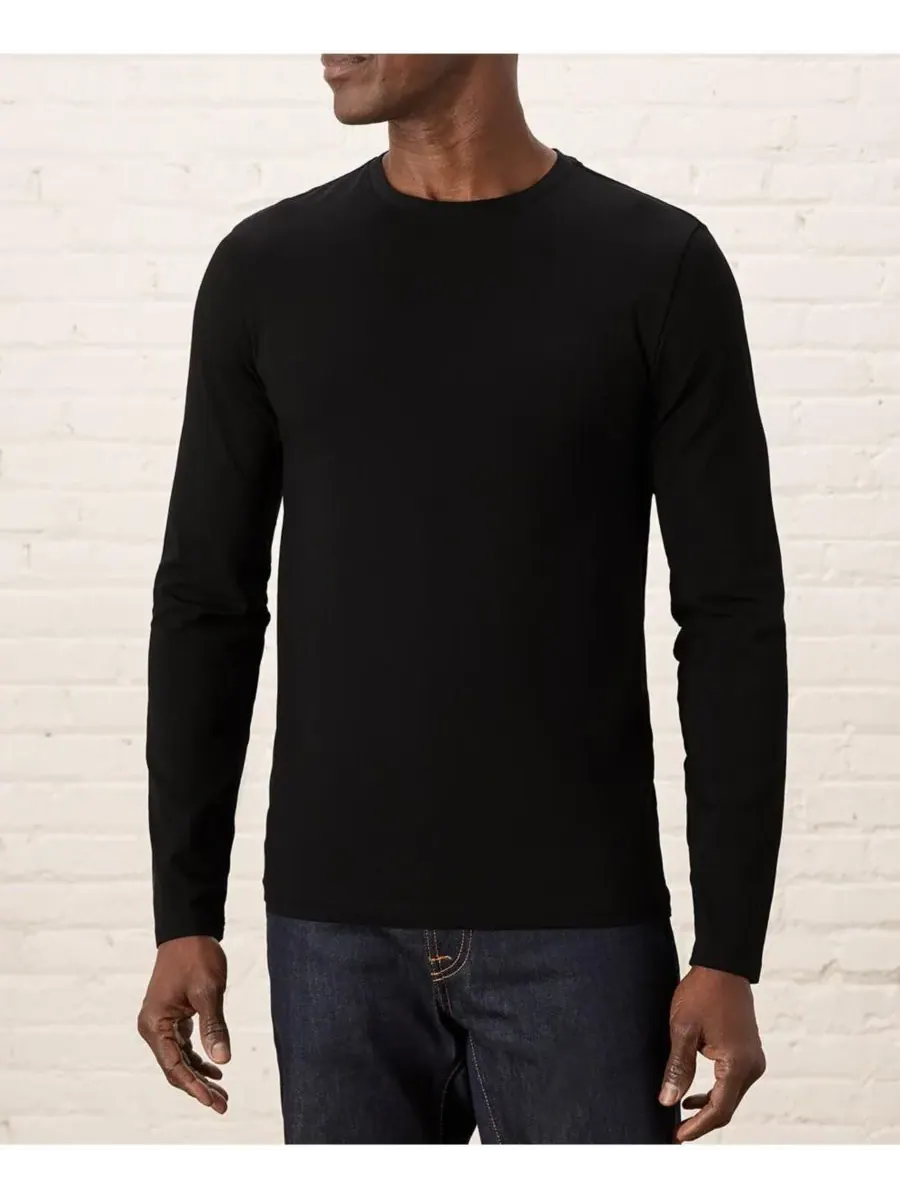 Мужская футболка с длинным рукавом Luxe Signature Slim, изготовленная из органического хлопка Pact