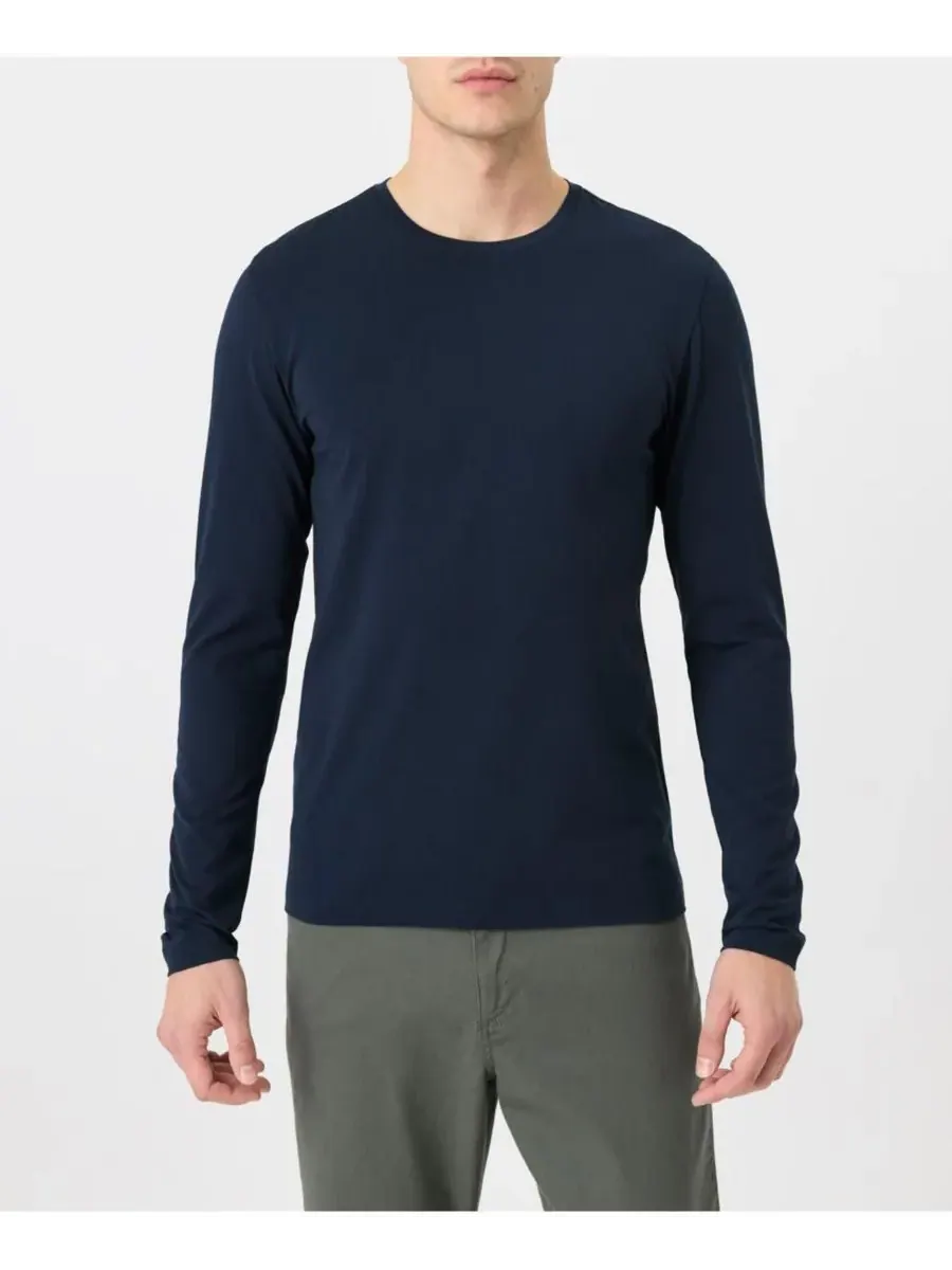 Мужская футболка с длинным рукавом Luxe Signature Slim, изготовленная из органического хлопка Pact