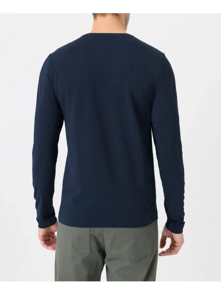 Мужская футболка с длинным рукавом Luxe Signature Slim, изготовленная из органического хлопка Pact — изображение 3 из 5