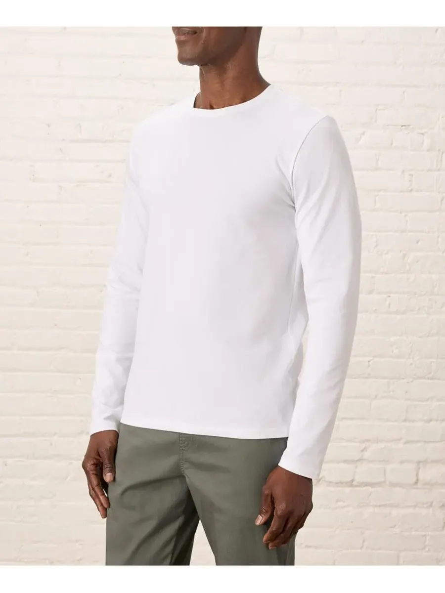 Мужская футболка с длинным рукавом Luxe Signature Slim, изготовленная из органического хлопка Pact