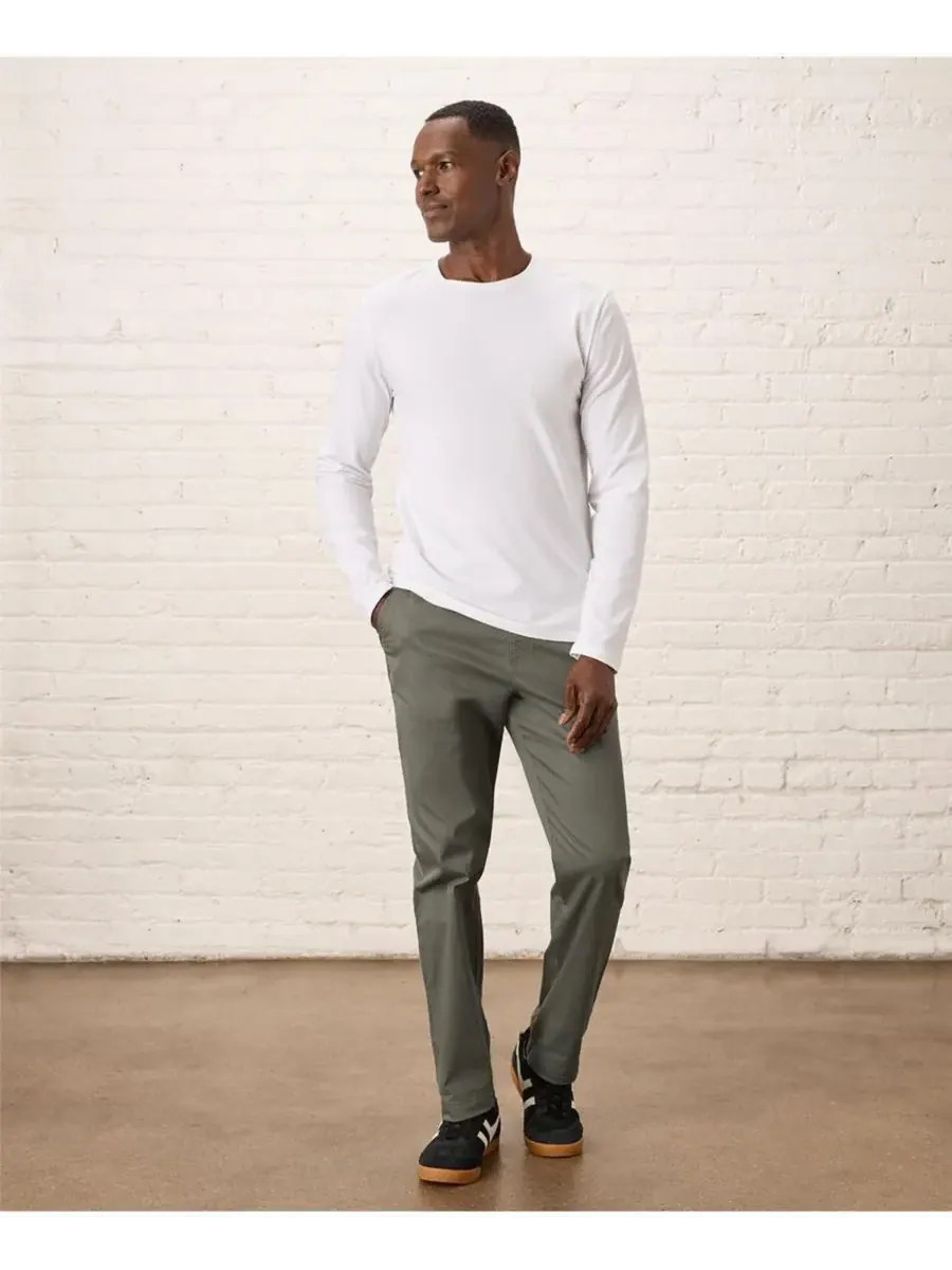Мужская футболка с длинным рукавом Luxe Signature Slim, изготовленная из органического хлопка Pact — изображение 2 из 5