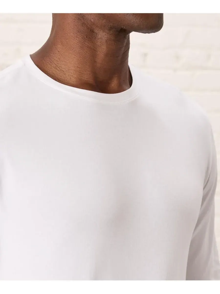 Мужская футболка с длинным рукавом Luxe Signature Slim, изготовленная из органического хлопка Pact — изображение 3 из 5