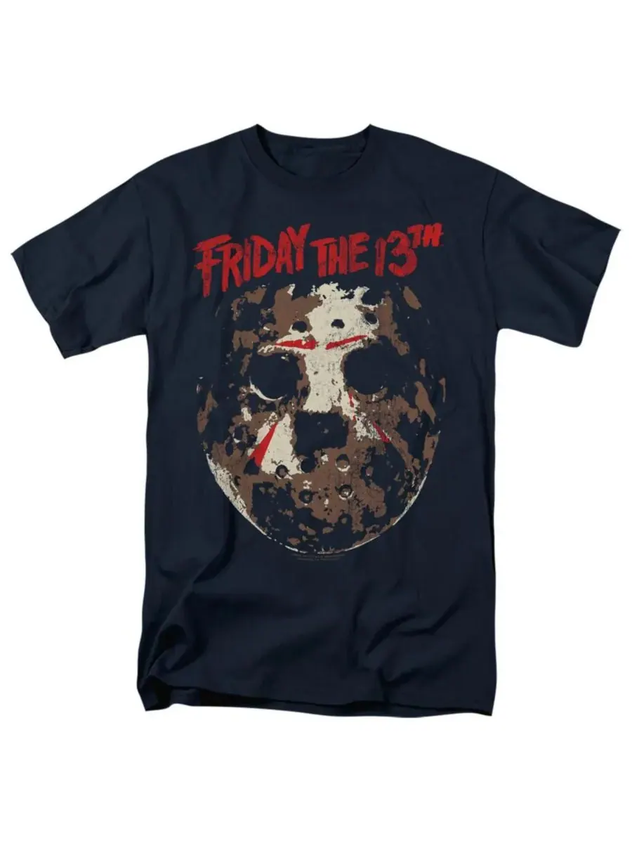 Мужская футболка с грубой маской Friday The 13th — изображение 1 из 3, темно-синий