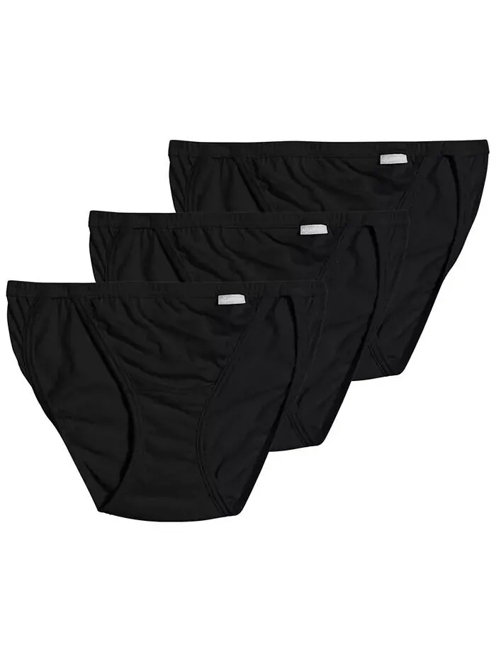Комплект нижнего белья Elance String Bikini 3 шт Jockey — изображение 1 из 3, черный/черный/черный