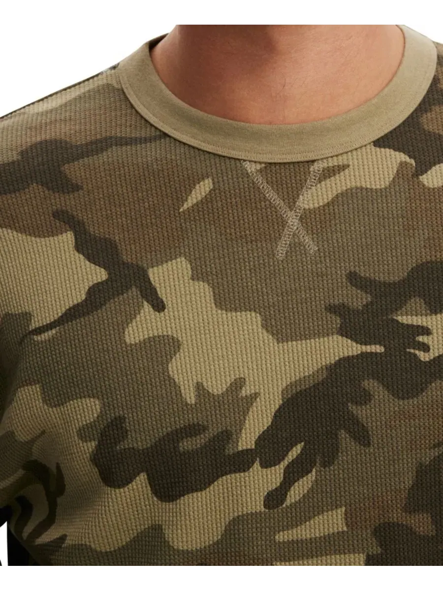 Футболка с длинным рукавом из вафельной ткани, укороченная COTTON ON — изображение 2 из 3, зеленый