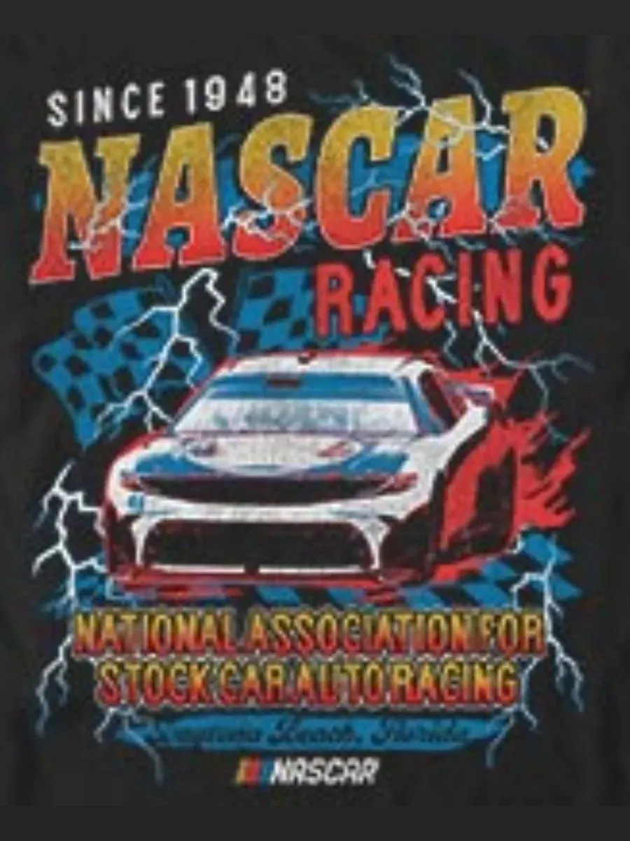 Футболка с графическим принтом NASCAR Racing Since 1948 Daytona International Speedway Fifth Sun — изображение 3 из 3, черный
