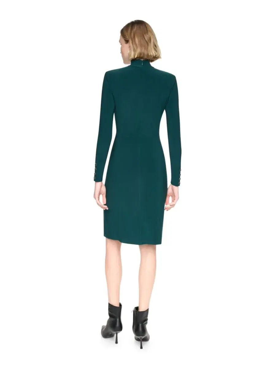 Платье-футляр с узлом на талии, с длинным рукавом DKNY — изображение 5 из 5, малахит