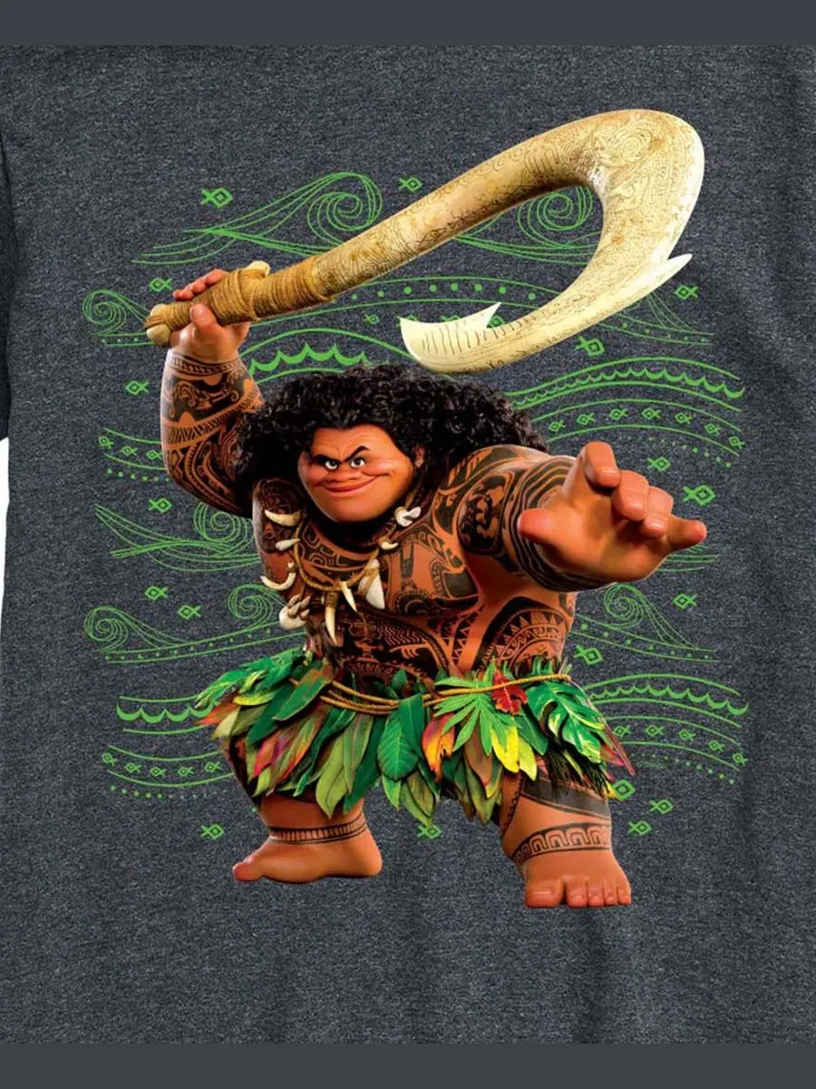 Футболка с длинным рукавом с принтом Moana Maui Greatest AIRWAVES — изображение 3 из 3, темно-серый