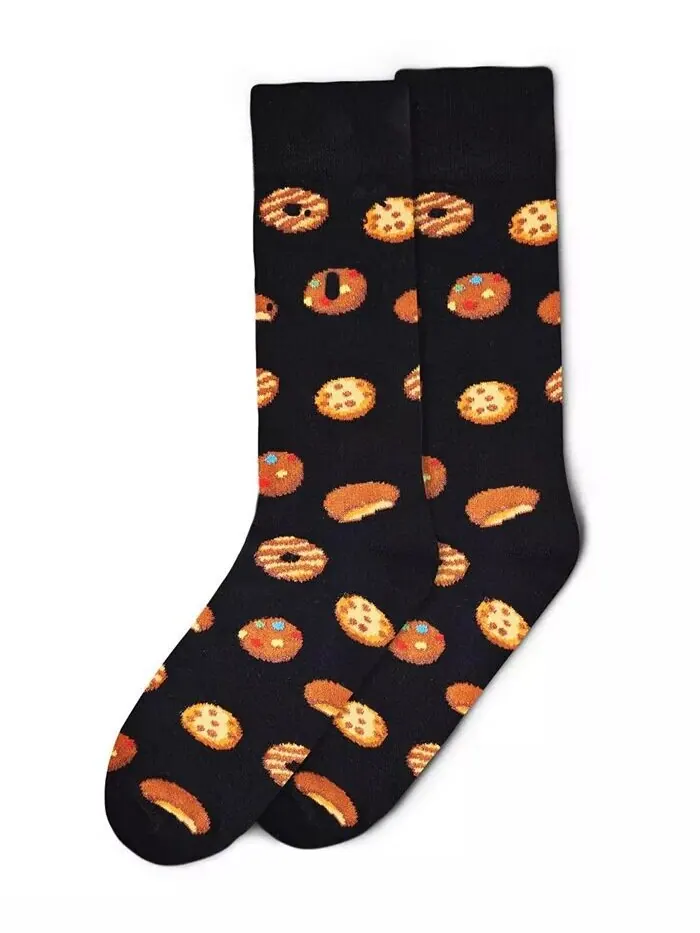 Новинки мужских носков Tasty Cookies Crew MeMoi — изображение 2 из 4, черный