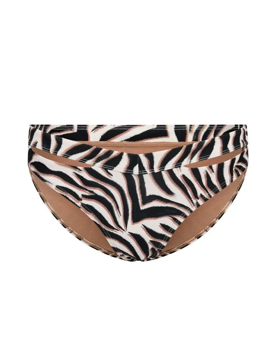 Женские плавки-бикини Demi Swimwear с высокой талией Adore Me — изображение 3 из 3, бежевый