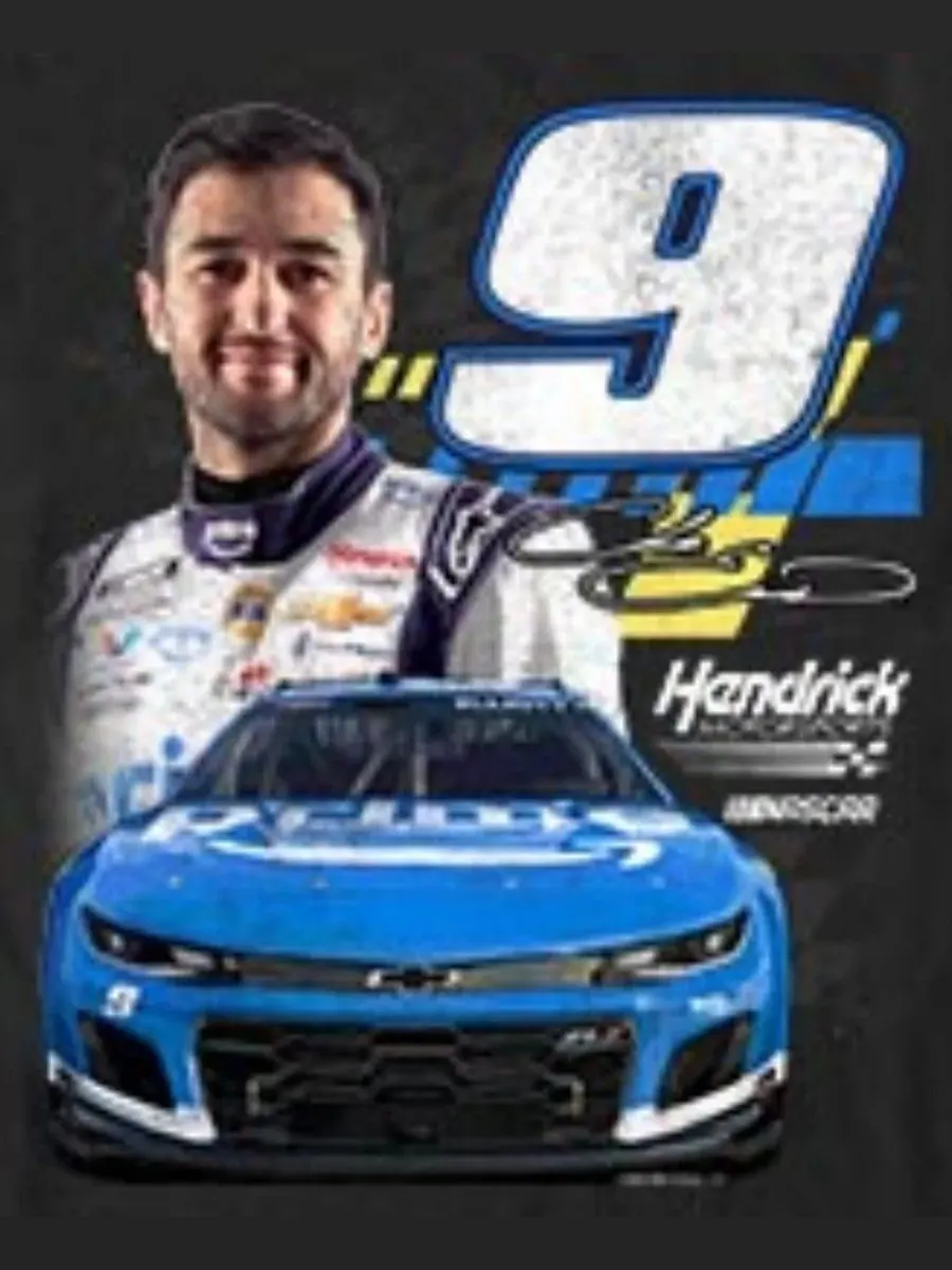 Футболка с графикой Chase Elliott No. 9 Hendrick Motorsports Nascar Fifth Sun — изображение 3 из 3, черный