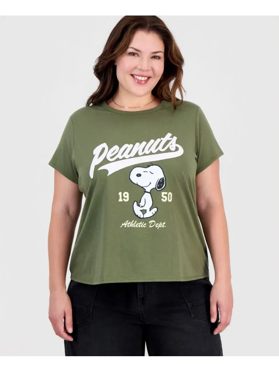 Футболка с аппликацией Snoopy Graphic Appliqué Love Tribe — бежевый
