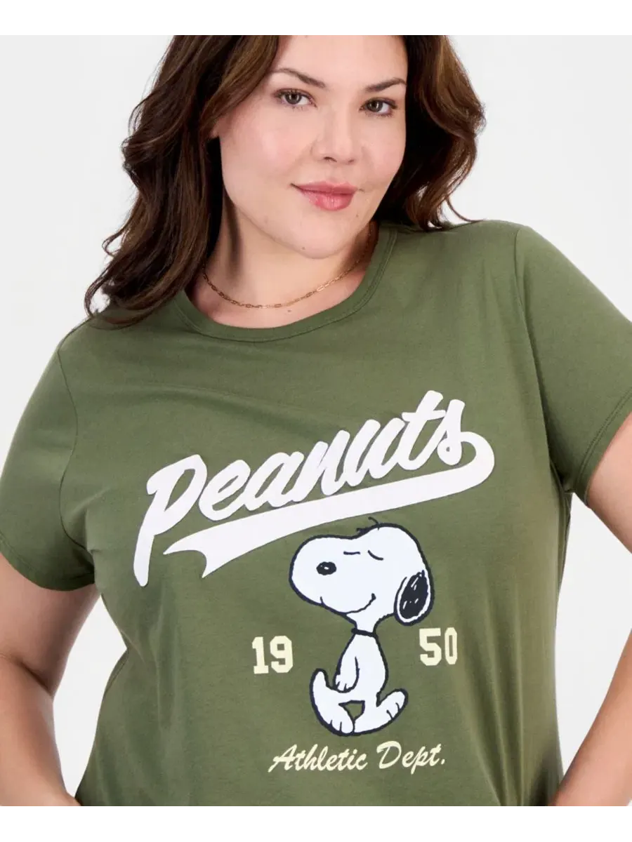 Футболка с аппликацией Snoopy Graphic Appliqué Love Tribe — изображение 3 из 4, чайный