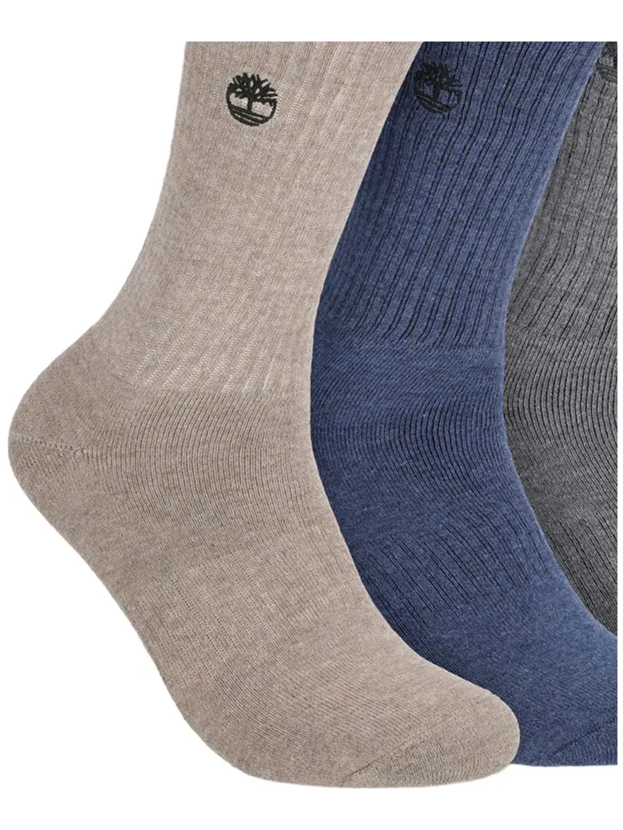 Мужские носки Rivington Crew Socks (5 пар) Timberland — изображение 2 из 3, серый
