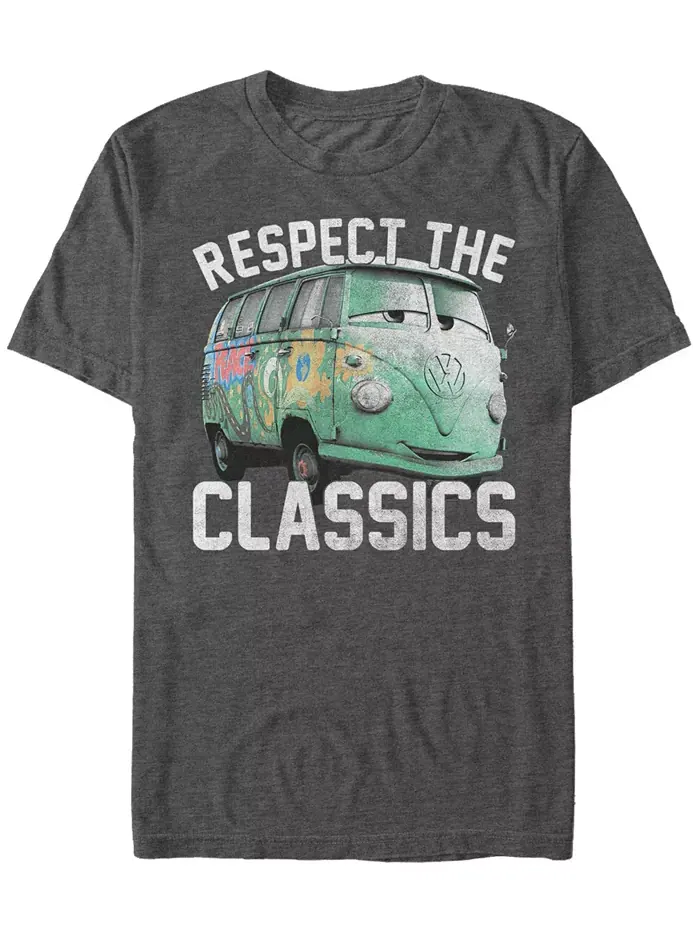 Футболка с коротким рукавом Disney Pixar Cars Fillmore Respect The Classics для мужчин Fifth Sun — изображение 1 из 1