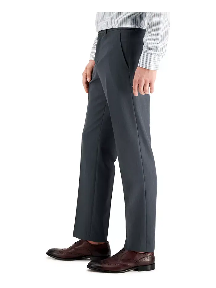 Мужские брюки Modern-Fit Stretch Solid Resolution Perry Ellis Portfolio — изображение 3 из 7, жемчужный