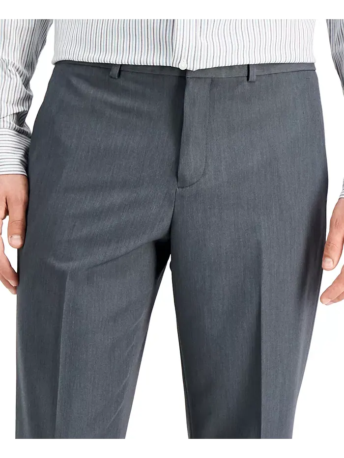 Мужские брюки Modern-Fit Stretch Solid Resolution Perry Ellis Portfolio — изображение 4 из 7, жемчужный