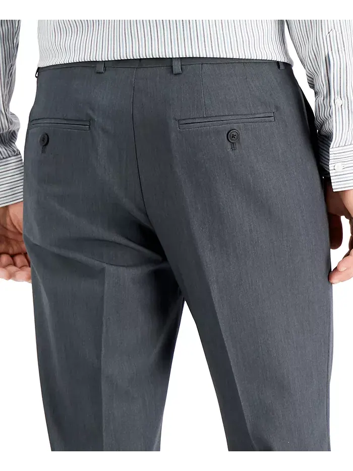 Мужские брюки Modern-Fit Stretch Solid Resolution Perry Ellis Portfolio — изображение 5 из 7, жемчужный