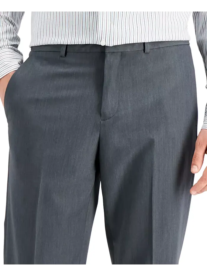Мужские брюки Modern-Fit Stretch Solid Resolution Perry Ellis Portfolio — изображение 7 из 7, жемчужный
