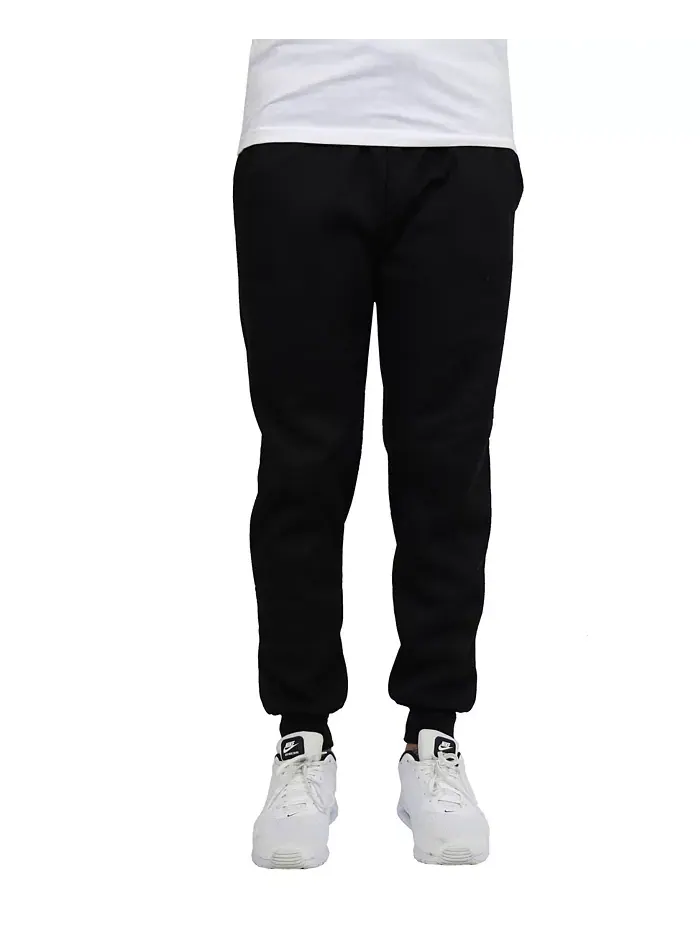 Мужские спортивные брюки с флисовой подкладкой Jogger Blue Ice — изображение 2 из 4, черный