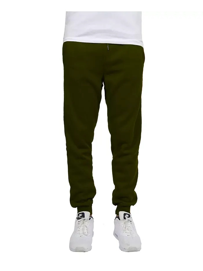 Мужские спортивные брюки с флисовой подкладкой Jogger Blue Ice — изображение 2 из 4, оливковый