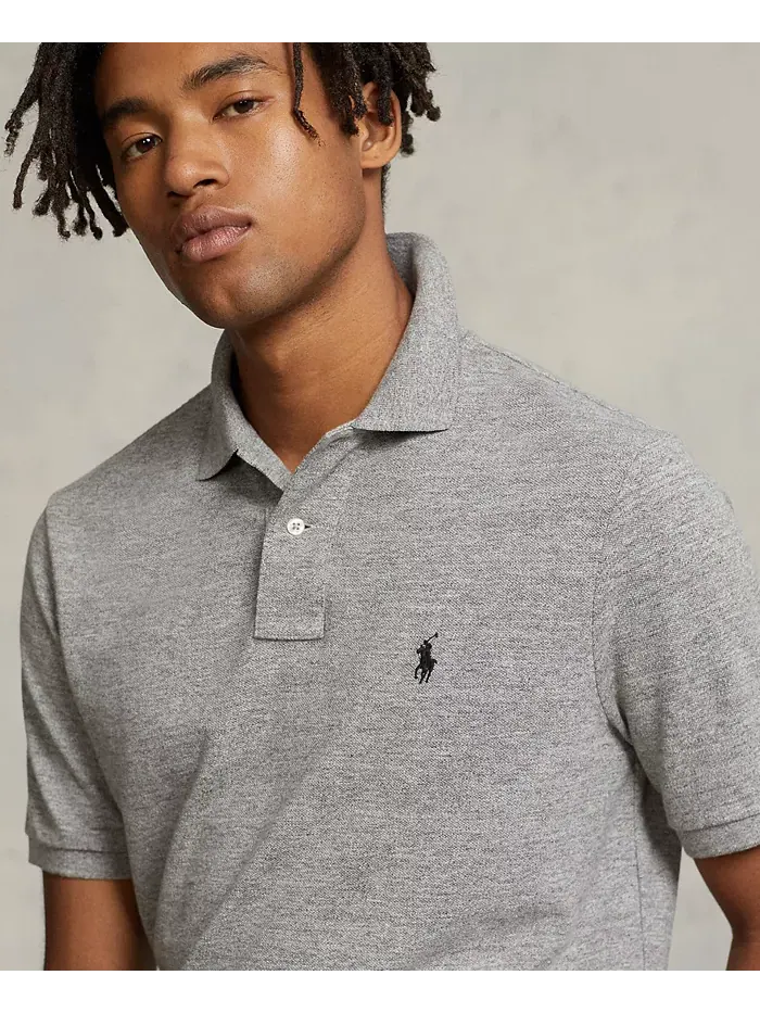 Мужская поло Custom Slim Fit с сетчатой тканью Polo Ralph Lauren — изображение 3 из 4