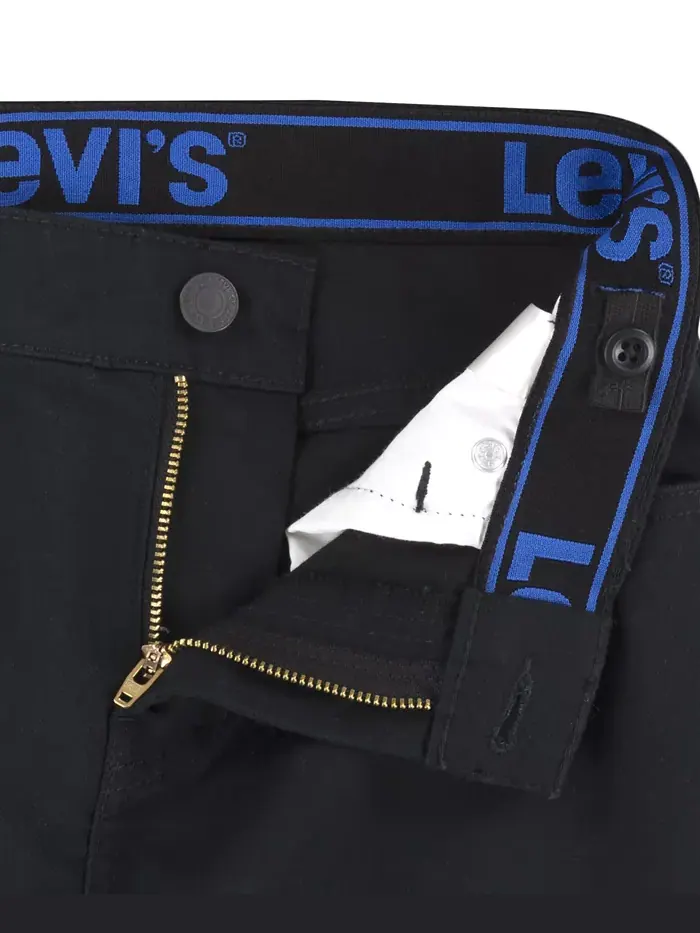 Детские джинсы 502 Taper Fit Stretch Performance для мальчиков Levi's — изображение 3 из 5, черный