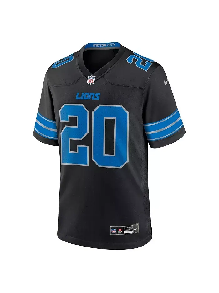 Мужская игровая футболка Barry Detroit Lions с именем вышедшего из игры игрока Барри Сандерса Nike — изображение 2 из 5