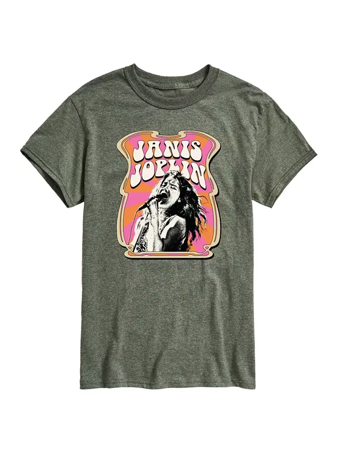 Мужская футболка с коротким рукавом Janis Joplin AIRWAVES — изображение 1 из 3, зеленый