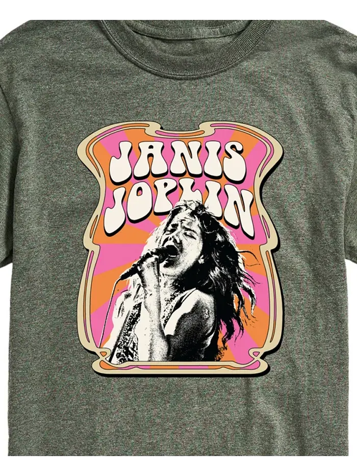 Мужская футболка с коротким рукавом Janis Joplin AIRWAVES — изображение 2 из 3, зеленый