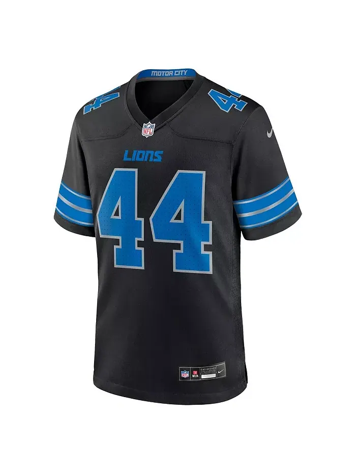 Мужская игровая футболка Malcolm Rodriguez Detroit Lions Nike — изображение 2 из 5, черный