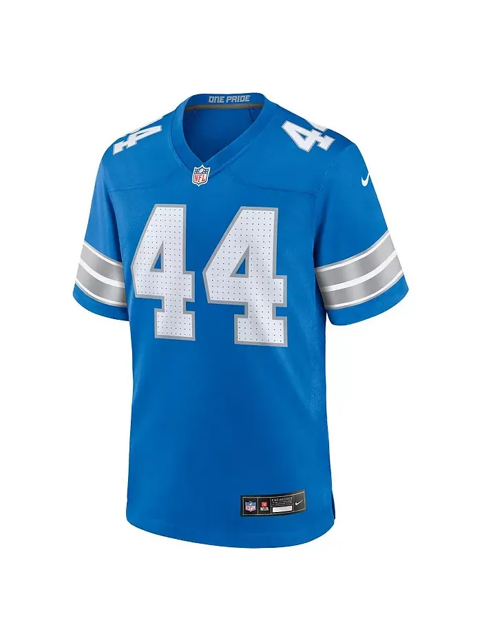 Мужская игровая футболка Malcolm Rodriguez Detroit Lions Nike — изображение 4 из 5, черный