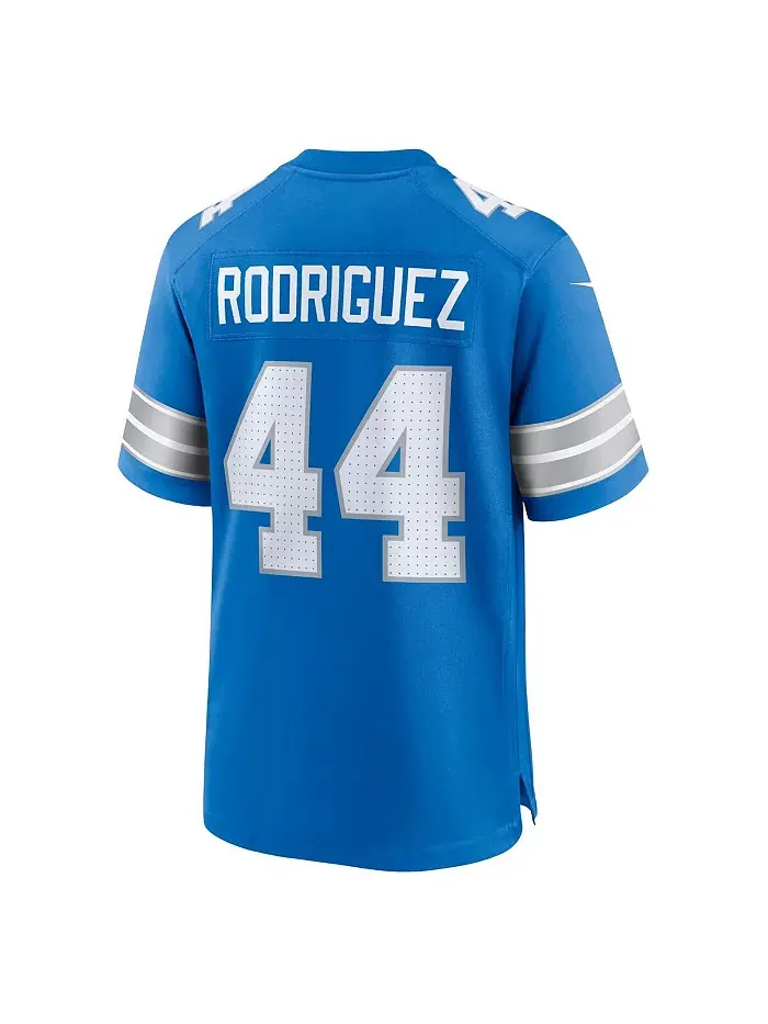 Мужская игровая футболка Malcolm Rodriguez Detroit Lions Nike — изображение 5 из 5, черный