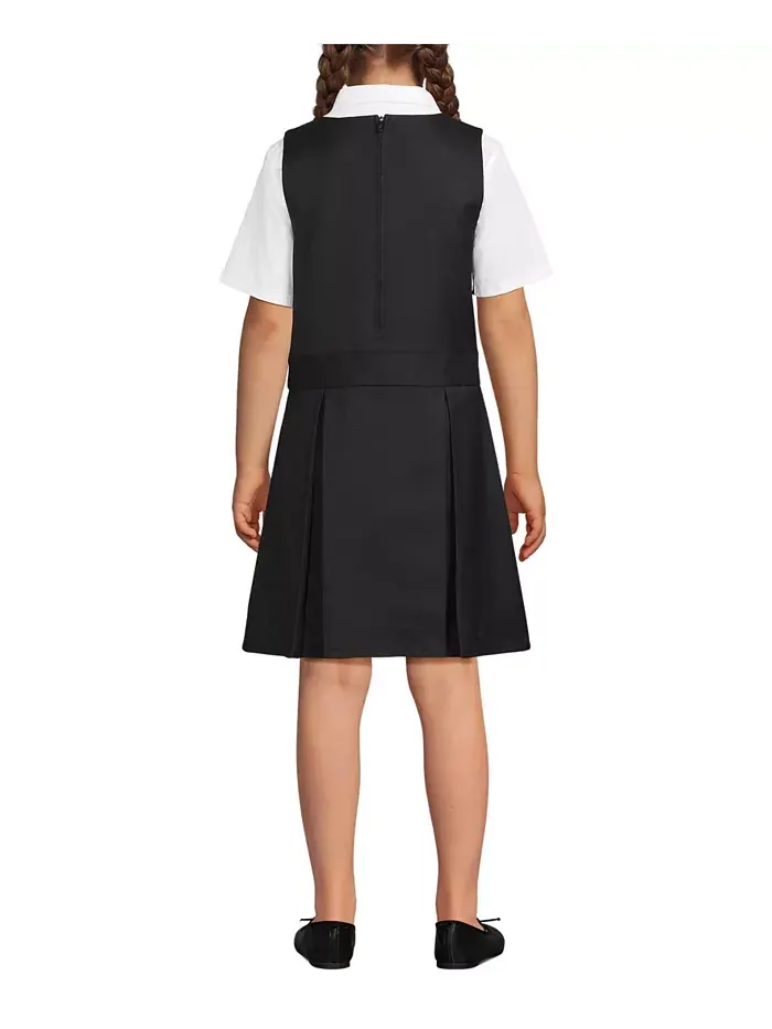 Платье Big Girls School Uniform Jumper Top of Knee Lands' End — изображение 2 из 3, черный