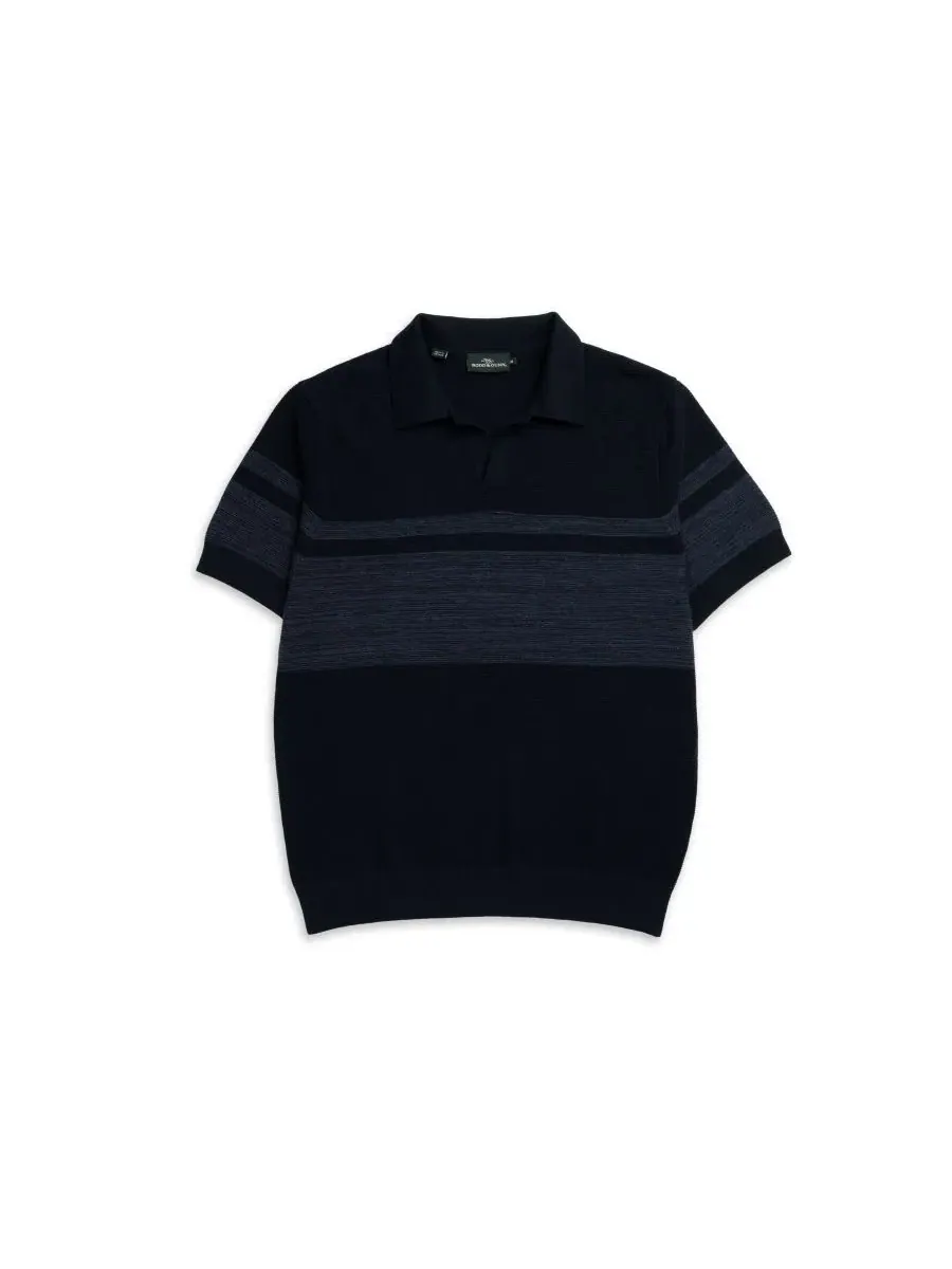Полочная рубашка Mount Albert Cotton Knitted Polo Shirt Rodd & Gunn — изображение 2 из 6, синий