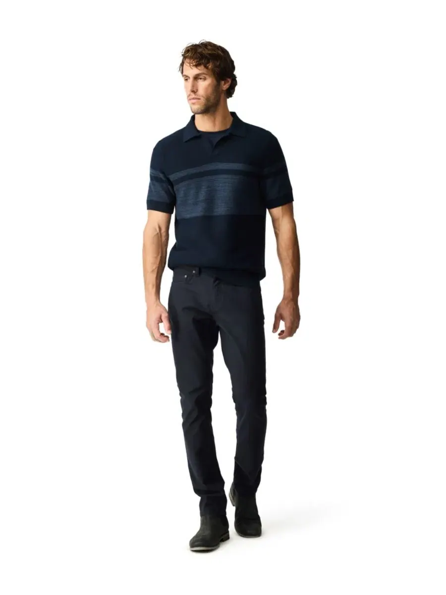 Полочная рубашка Mount Albert Cotton Knitted Polo Shirt Rodd & Gunn — изображение 3 из 6, синий