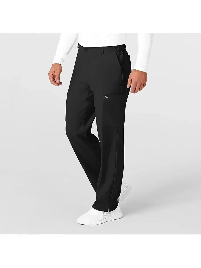 Мужские брюки-карго W123 Flat Front Scrub Wink — изображение 2 из 5, черный
