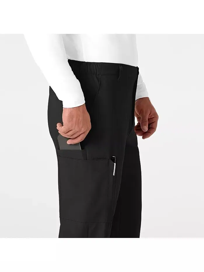 Мужские брюки-карго W123 Flat Front Scrub Wink — изображение 5 из 5, черный