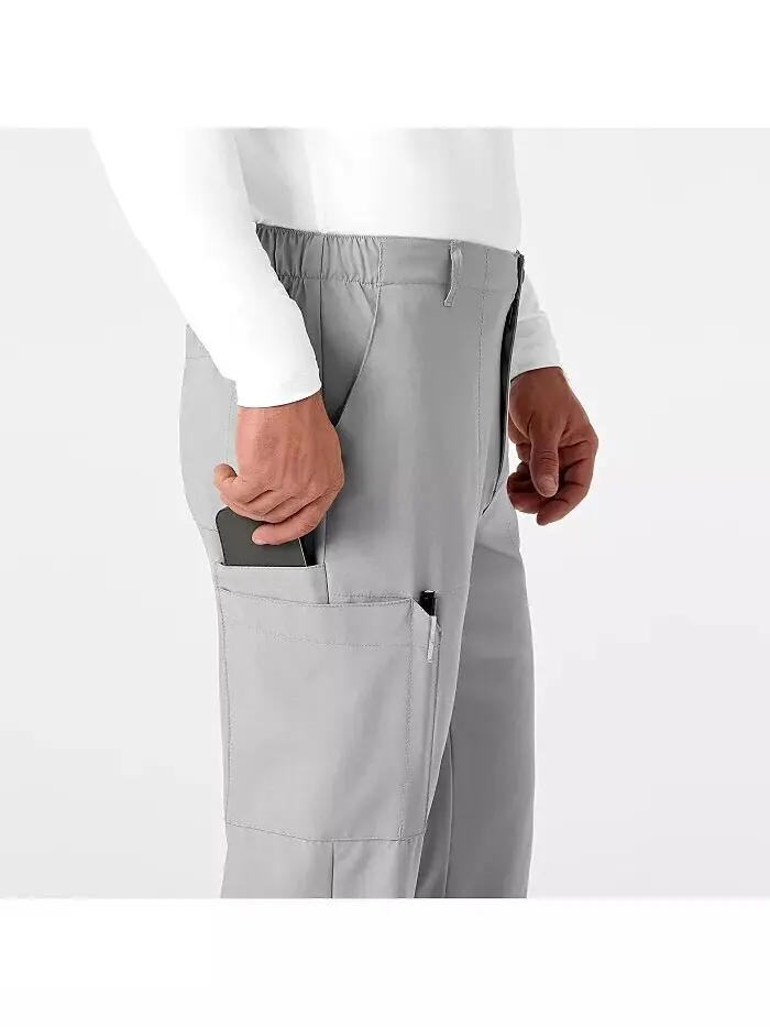Мужские брюки-карго W123 Flat Front Scrub Wink — изображение 5 из 5, серый