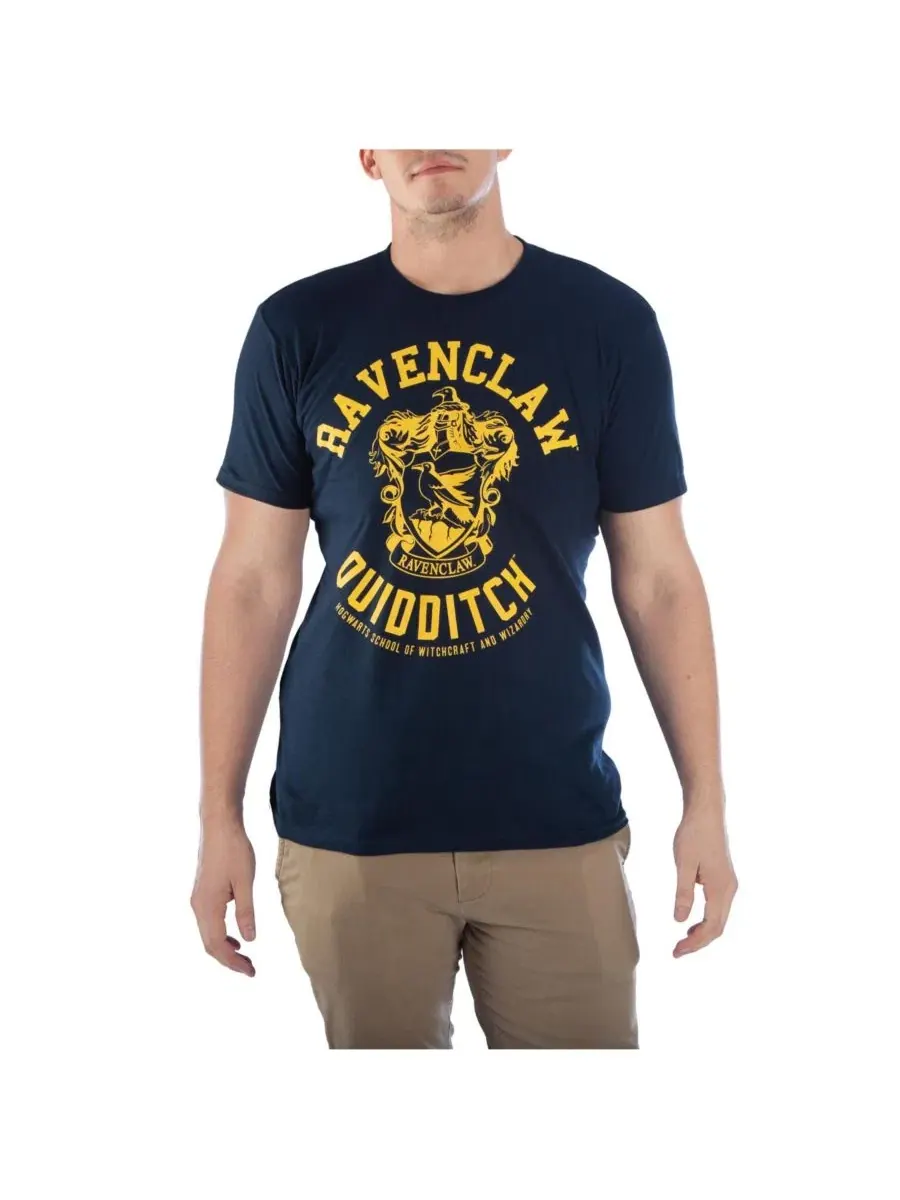 Футболка мужская с принтом Ravenclaw House Crest Quidditch Harry Potter, 3XL — синий