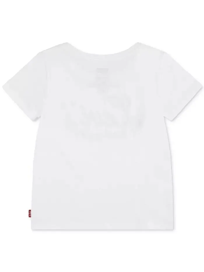 Футболка с графическим логотипом Little Girls Levi'S — изображение 2 из 4, розовый