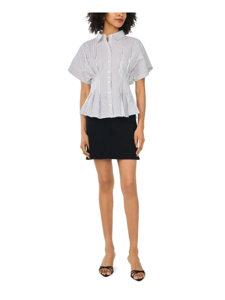 Блуза с защипами на талии, рукавом-доломан, модель Pleat Waist Dolman-Sleeve Vince Camuto — изображение 2 из 5