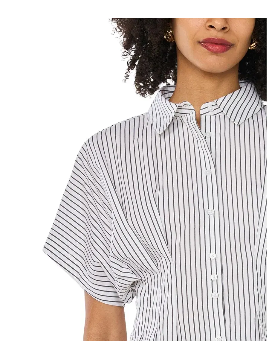 Блуза с защипами на талии, рукавом-доломан, модель Pleat Waist Dolman-Sleeve Vince Camuto — изображение 3 из 5