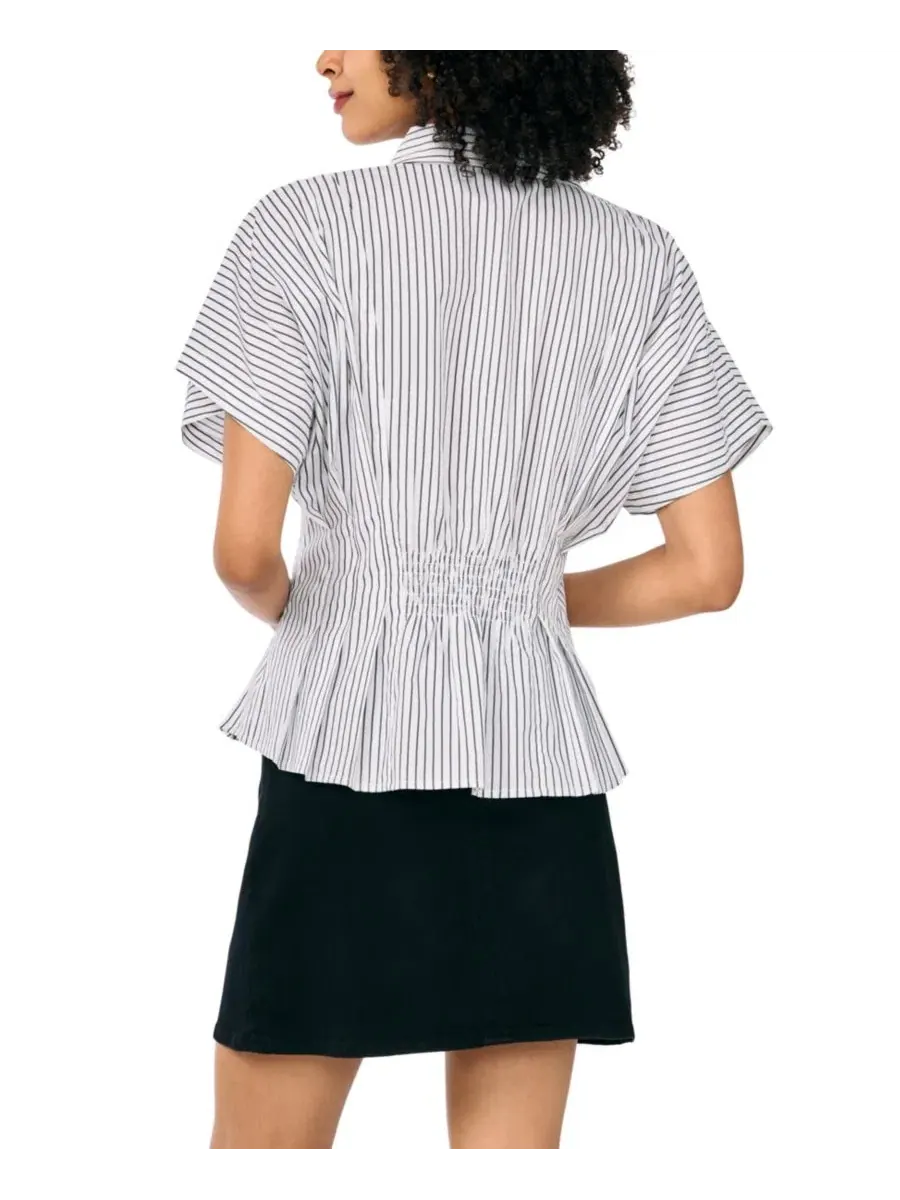 Блуза с защипами на талии, рукавом-доломан, модель Pleat Waist Dolman-Sleeve Vince Camuto — изображение 4 из 5