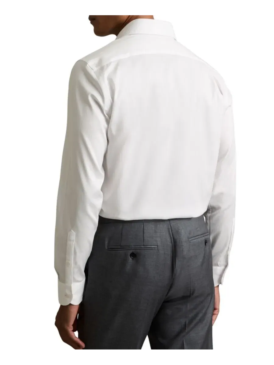 Мужская рубашка Bishopsgate Cotton Lyocell Stretch REISS — изображение 5 из 5, белый