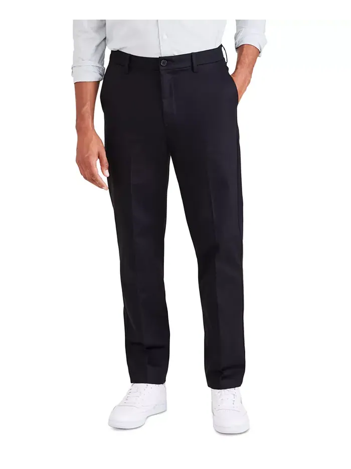 Мужские классические брюки прямого кроя Signature Straight Fit Iron Free Khaki со средством Stain